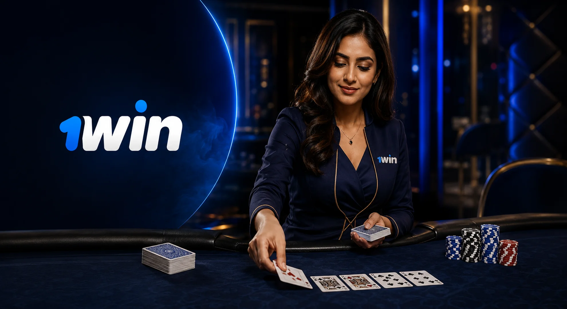 1win official live casino games Blackjack Roulette Poker with Indian live dealer 2026
