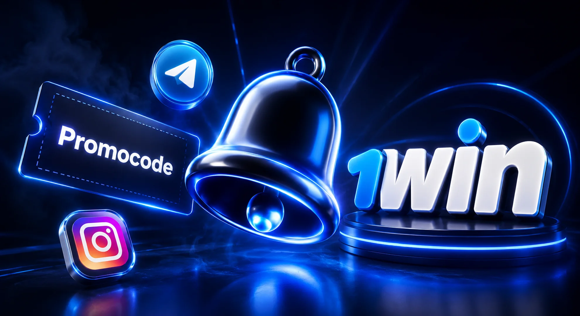 1win official social media channels on Telegram and Instagram with verified partner codes 2026